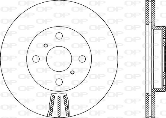 OPEN PARTS Тормозной диск BDR1877.20